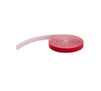 StarTech.com Rouleau de ruban à bouclettes auto-grippantes - 15,2 m - Rouge - Gestion des cables - Reutilisable (HKLP50RD) - fermeture adhésive