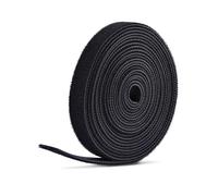 StarTech.com HKLP7505B : Bande Auto-Agrippante Noire 12.7mm x 22.8m, Fixation Câbles Réutilisable, Température Opérationnelle -10°C à 80°C
