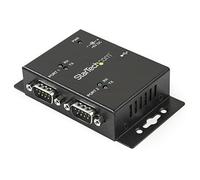 StarTech.com Hub adaptateur industriel USB vers série 2 ports à fixation murale avec clips de rail DIN (ICUSB2322I)