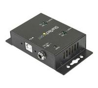 StarTech Hub adaptateur industriel USB vers série 2 ports fixation murale clips rail DIN
