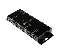 StarTech Hub USB vers RS-232 ST-ICUSB2324I – 4 ports DB9, rail DIN/mural, noir