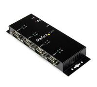 StarTech Hub USB vers RS-232 ST-ICUSB2324I – 4 ports DB9, rail DIN/mural, noir