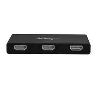 StarTech.com Hub MST USB Type-C vers 3x HDMI - Splitter / répartiteur Multi Stream Transport USB-C à 3 ports HDMI - Multi-écrans - Adaptateur vidéo - USB-C mâle pour HDMI femelle - 30 cm - noir - supp