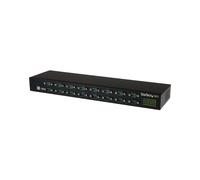 StarTech.com Hub Série RS232 16 Ports ICUSB23216FD: USB 2.0 vers 16x DB9, Rack 1U, Chipset FTDI FT232RL, Jusqu'à 921.6 Kbps, Windows/macOS/Linux