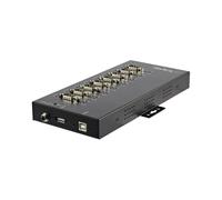 StarTech.com Hub Série USB 2.0 vers RS232/RS485/RS422 8 Ports DB9 Industriel IP30, Montage Rail DIN, Protection ESD 15kV, Chipset FTDI FT4232H