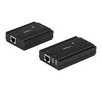 StarTech.com Hub USB 2.0 sur Câble Ethernet CAT5e/CAT6 Unique (RJ45) - 4 Ports - 100m - Concentrateur Extension USB - Boitier Métal - Alimentation Externe - 480 Mbps (USB2004EXT100) - câble de rallonge USB - USB 2.0