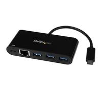 StarTech.com Hub USB 3.0 3 Ports avec Gigabit Ethernet et Alimentation Passthrough 60W - USB-C vers 3 x USB-A (USB 3.0 SuperSpeed 5Gbps) - Hub Adaptat