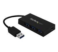 Startech.com hub usb 3.0 - 4 ports - usb a vers 3x usb-a 1x usb-c - co
