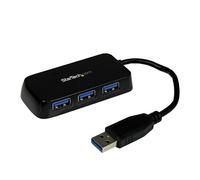 StarTech.com Hub USB 3.0 (5Gbps) à 4 ports avec câble intégré - Noir