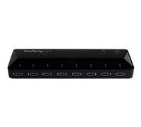 StarTech.com Hub USB 3.0 à 10 ports avec ports de charge et synchronisation - Concentrateur USB avec ports de charge rapide - 2x 1 5 A - Commutateur de partage des périphériques USB - 10 x SuperSpeed