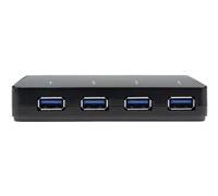 StarTech.com Hub USB 3.0 à 4 ports plus port dédié à la charge - Concentrateur USB avec station de charge rapide - 1x 2 4 A - Commutateur de partage des périphériques USB - 4 x SuperSpeed USB 3.0 - de