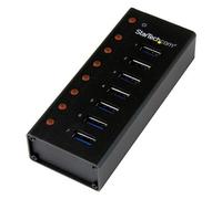 StarTech.com Hub USB 3.0 à 7 ports - Concentrateur USB à montage mural / sur bureau avec boîtier métallique - Hub USB 3.0 portable - Concentrateur (hub) - 7 x SuperSpeed USB 3.0 - de bureau, fixation