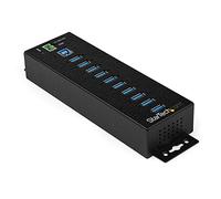 StarTech.com Hub USB 3.0 Industriel à 10 Ports - Protection Contre des et Les surtensions jusqu'à 350 W