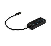 Startech.com hub usb 3.0 type-c à 4 ports avec interrupteurs marche/ar