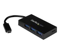 StarTech.com Hub USB 3.1 Gen 1 à 4 ports - Concentrateur USB-C vers 1x USB-C 3x USB-A - Hub USB Type-C portable (HB30C3A1CFB)