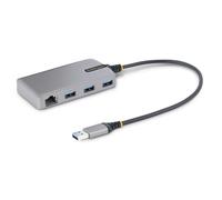 StarTech.com Hub USB 3 Ports - 3x Ports USB-A - Gigabit Ethernet (RJ45) - Mini Hub USB, USB 3.0 5Gbps - Alimentation par Bus - Hub USB pour PC Portabl
