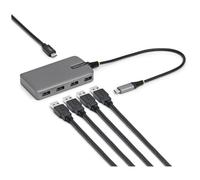 StarTech.com Hub USB-C 4 Ports, 5 Gbps, Alimenté par Bus, Hub USB-C vers 4 Ports USB-A avec Entrée d'Alimentation Auxiliaire USBC, Câble Hôte de 30 cm, Hub USB Portable pour PC de Bureau/Portable