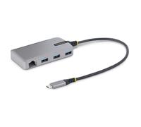StarTech.com Hub USB-C à 3 Ports - 3x Ports USB-A, Gigabit Ethernet RJ45, USB 3.0 5Gbps, Alimentation par Bus - Hub USB Type-C avec Câble de 30 cm - Adaptateur Ethernet USB C - Mini Hub USB-C pour PC