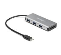 Startech.com hub usb-c 3 ports usb et lecteur de carte sd - 2x usb-a,