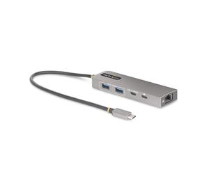 StarTech.com Hub USB-C à 3 Ports Ethernet 2,5 Gbps et Port Power Delivery 100W Pass-Through, USB 3.2 10Gbps, 2x USB-A/1x USB-C, Hub Adaptateur Portable USB Type-C