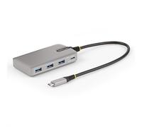 StarTech.com Hub USB-C à 4 Ports avec Sortie Vidéo USB-C DP Alt Mode 4K 60Hz - 3x USB-A, 1x USB Type-C, 100W Power Delivery Pass-Through, USB 3.2 10Gbps, Câble 30cm, Hub USB 3.0 Portable