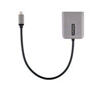 Startech.com 2-port usb-c mst hub, usb type-c to 2x displayport multi-