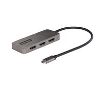 StarTech.com Hub USB-C MST à 3 Ports - Adaptateur Multi-Écrans USB C vers 3x HDMI pour PC Portable - Splitter Triple HDMI Jusqu'à 4K 60Hz avec DP 1.4 Alt Mode & DSC - Hub Thunderbolt 3 vers HDMI avec