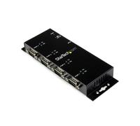 StarTech.com ICUSB2324I : Hub USB 2.0 vers Série RS232 DB9 4 Ports, Montage Rail DIN/Mural, Chipset FTDI FT4232HL, Acier, Windows/macOS/Linux