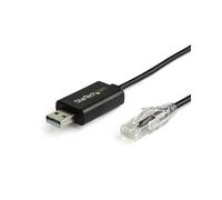 StarTech.com ICUSBROLLOVR : Câble Console USB 2.0 vers RJ45 M/M 1.8m, AWG28, Compatible Windows, macOS, Linux, Certifié CE/RoHS