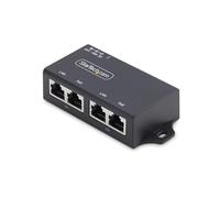 StarTech.com 2-Port Gigabit PoE+ Injector, PoE/PoE+ (802.3af/802.3at) 30W - Injecteur de puissance - non géré en ligne - DC 48 - 52 V - 30 Watt - connecteurs de sortie : 2 - noir