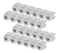 StarTech.com Jack Keystone Cat6, Lot de 24 Prises Ethernet RJ45 Keystone, Prise Murale UTP Cat6, Connecteur à 180 Degrés 110 Punch Down, Blanc
