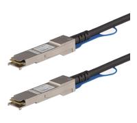 StarTech.com Câble QSFP+ à connexion directe de 1 m - Compatible avec Juniper QFX-QSFP-DAC-1M - Cordon QSFP+ 40G - Câble Twinax passif - Câble à attache directe - QSFP+ pour QSFP+ - 1 m -...