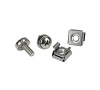 StarTech.com Kit 100 Vis et Écrous Cage M5 pour Rack Serveur - Tête Bombée - Acier Zingué - Longueur 12mm - Conforme RoHS, TAA, CE, REACH