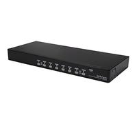 Kit de commutateur kvm usb à montage sur rack 1u 8 ports avec affichag