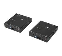StarTech.com Kit extendeur HDMI via IP - Vidéo sur IP - Extender HDMI - Prolongateur HDMI avec support mur vidéo - 4K 30 Hz - Rallonge vidéo/audio/infrarouge/série - 1GbE - jusqu'à 100 m - pour P/N: S