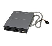 StarTech.com Lecteur de cartes mémoire interne de 3,5 pouces avec port USB 2.0 - Lecteur multicartes 22-en-1 pour PC - Noir (35FCREADBK3)