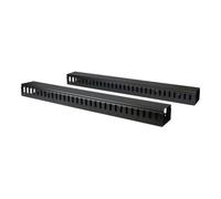 StarTech.com Lot de 2 Organiseurs de Câbles Verticaux 20U avec Passages de Câbles, Panneau de Gestion Verticale des Câbles, Chemin de Câbles pour Montage en Tack 40U, 2 Organiseurs de Câbles de 91cm