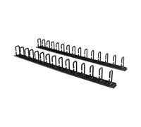 StarTech.com Lot de 2 Systèmes de Gestion des Câbles pour Rack Serveur Vertical 20U avec Crochets à Anneau en D, Panneaux de Gestion des Câbles pour Tack Téseau 40U, 2 Organiseurs de Câbles de 91cm