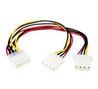StarTech.com Câble répartiteur en Y Molex - 1x LP4 mâle 2x LP4 femelle - 23 cm - Splitter - câble d'alimentation - alimentation interne 4 plots pour alimentation interne 4 plots - 0.2 m