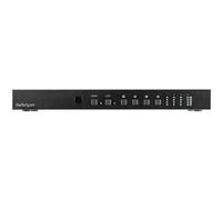 StarTech.com Matrice vidéo HDMI 4x4 avec audio et contrôle Ethernet/RS232 - 4K 60 Hz - Switch montable en rack - VS424HD4K60 - Commutateur vidéo/audio - de bureau G