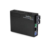 StarTech.com MCM110SC2EU Convertisseur Ethernet 10/100 vers Fibre Optique Multimode SC, 2km, IEEE 802.3/u, Jumbo Frames 9000, Auto MDI/MDI-X