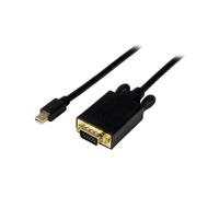 StarTech.com MDP2VGAMM6B Adaptateur Mini DisplayPort vers VGA Mâle/Mâle 1.8m, 1920x1200, DP 1.2, HDCP 1.4, Chipset Analogix - 9832, Noir