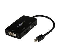 StarTech.com MDP2VGDVHD Adaptateur de câble vidéo 0,15 m DVI-D + VGA (D-Sub) + HDMI Noir