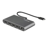 StarTech.com Mini Dock Thunderbolt 3 - Station d'Accueil Portable pour Deux Écrans avec HDMI 4K 60Hz, 2 x Hub USB-A (3.0/2.0), GbE - Câble de 28 cm - Adaptateur Multiport TB3 - Mac/Windows