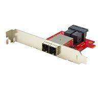 StarTech.com Mini-SAS Adapter - Dual SFF-8643 to SFF-8644 - with Full and Low-Pr