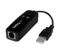 StarTech.com Modem Fax USB 2.0 - Modem Externe Matériel 56K Dial Up V.92 /Dongle/Adaptateur - Modem Fax pour PC Portable - Prise Téléphonique USB - Modem Données USB - Fax Réseau/CMR/POS