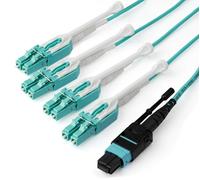 StarTech Câble fibre optique MTP vers 4x LC – OM3 multimode – 3 m