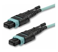 StarTech.com MTP MPO12PL2M Câble Fibre Optique OM3 40 Go avec Languette Poussoir et Tirette Plenum Connecteur MPO et MTP 2 m