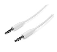 StarTech.com Câble Audio Stereo Mini-Jack 3.5mm Slim de 3 m - Mâle/Mâle - Blanc