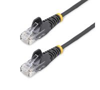 StarTech Câble Ethernet RJ45 Cat6 N6PAT150CMBKS 1,5 m Slim sans crochet UTP 10Gb/s Noir